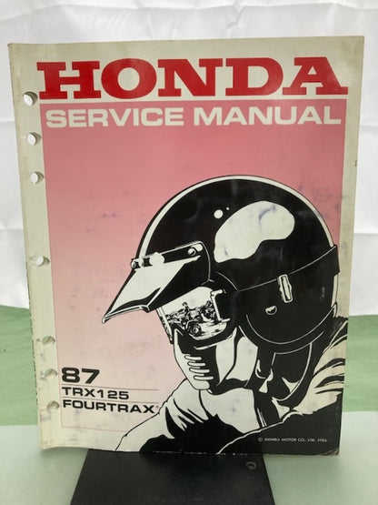 Honda 61HC300 TRX125 FourTrax Service Manual '87 Genuine