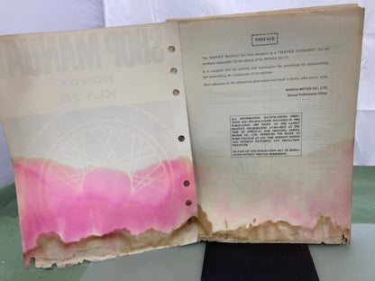 Honda 6136204 XL175 Shop Manual '77 Genuine