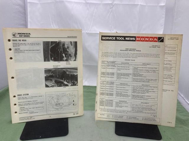 Honda 61MG100 CB1000C Shop Manual '83 Genuine Missing Pages