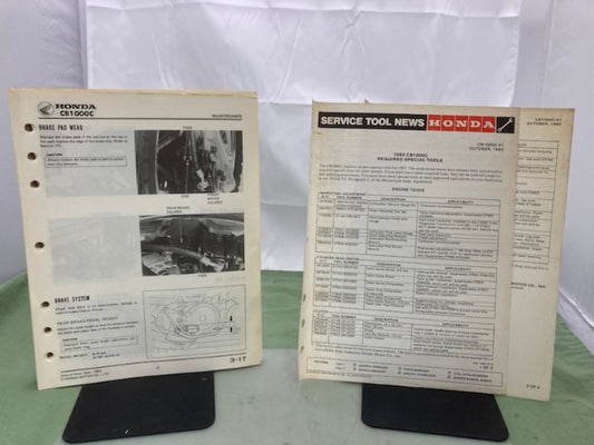 Honda 61MG100 CB1000C Shop Manual '83 Genuine Missing Pages