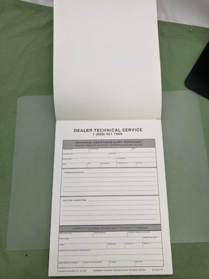 Honda MFS 9196 (0103) Dealer Technical Notepad '01 Genuine