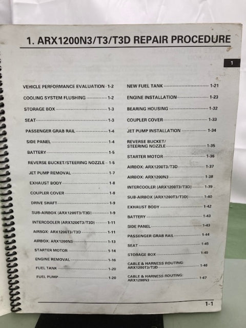 Honda MTB 14886 (1401) ARX1200N3/T3/T3D (F12/F12X) Service Bulletin '14 Genuine
