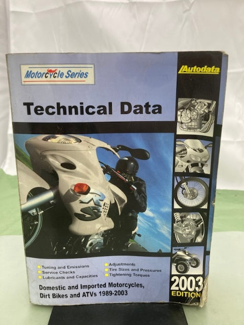 AutoData 03-140 Technical Data for Motorcycles 2003 Genuine