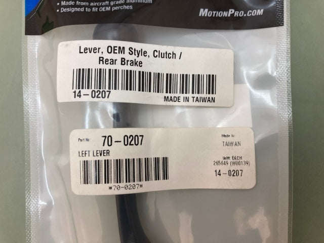 Motion Pro 70-0207 Clutch / Brake Lever New Genuine