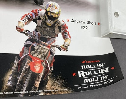 Honda Red Riders 2004 Red Line Report Poster Shop Sign Team Honda Ad 8433 Z4