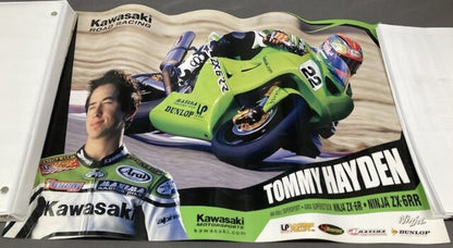 Tommy Hayden Kawasaki Ninja ZX-6RR Supersotck Daytona 2002 Poster Genuine