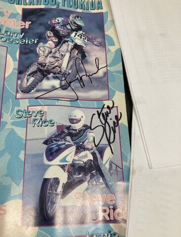 Team Kawasaki 1997 Dealer Show Promotional Poster Orlando, Florida 17"x 22.5"