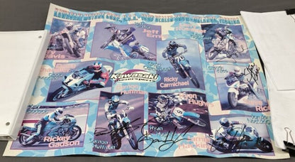 Team Kawasaki 1997 Dealer Show Promotional Poster Orlando, Florida 17"x 22.5"