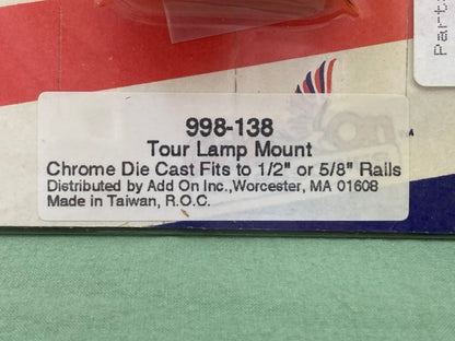 Add-On 998-138 Tour Lamp Mount Chrome New Genuine