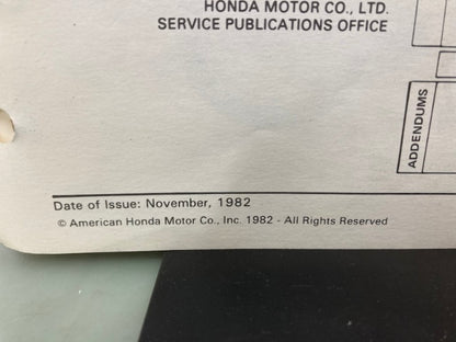 Honda 6141906 CM185T CM200T CM250C Shop Manual '78-'83 Genuine