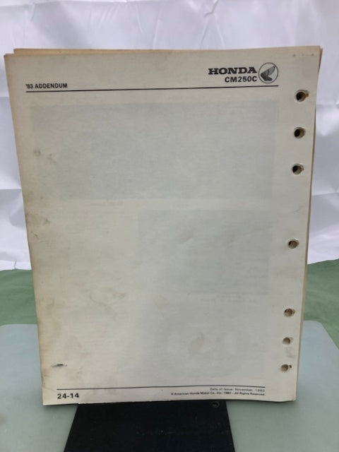 Honda 6141906 CM185T CM200T CM250C Shop Manual '78-'83 Genuine