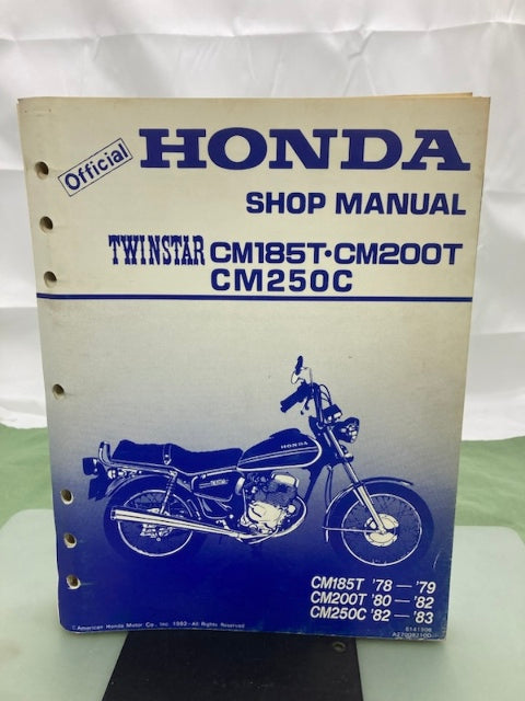 Honda 6141906 CM185T CM200T CM250C Shop Manual '78-'83 Genuine
