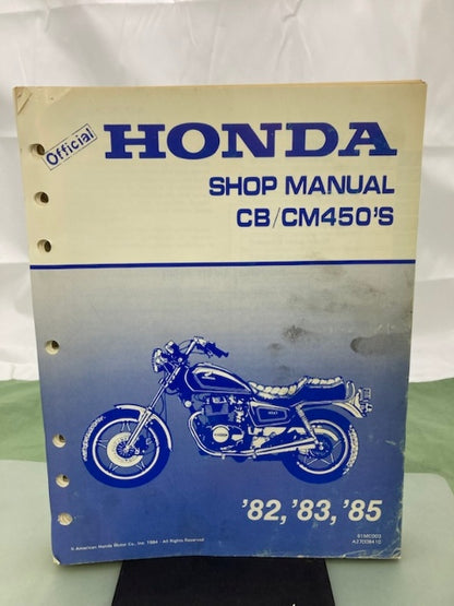 Honda 61MC003 CB/CM450'S Shop Manual '82 '83 & '85 Genuine