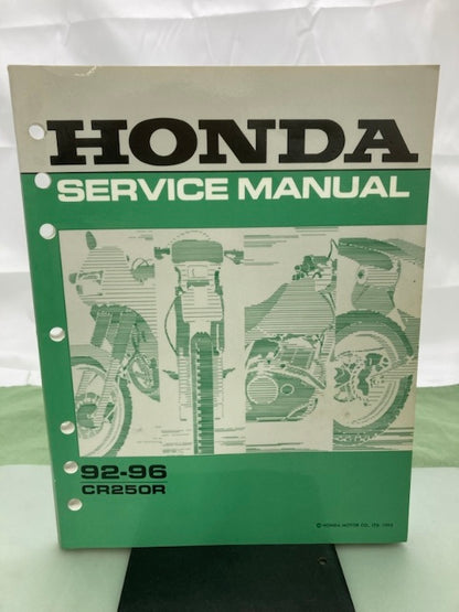 Honda 61KZ304 CR250R Service Manual '92-'96 Genuine
