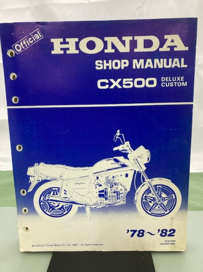 Honda 6141505 CX500 Deluxe Custom Shop Manual '78-'82 Genuine