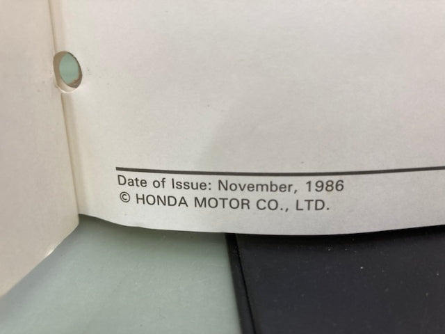 Honda 61MK801 VFR700F/FII VFR750F Interceptor Service Manual '86-'87 Genuine