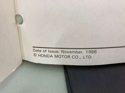 Honda 61MK801 VFR700F/FII VFR750F Interceptor Service Manual '86-'87 Genuine