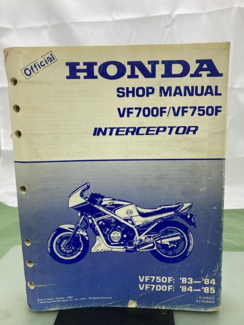 Honda 61MB203 V750F V700F Shop Manual '83-'85 Genuine