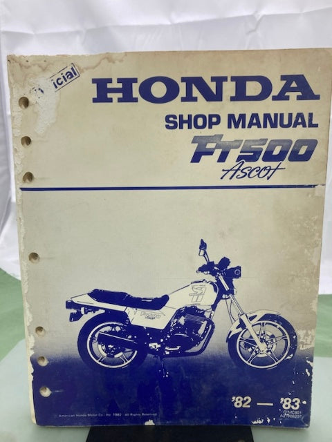 Honda 61MC801 FT500 Ascot Shop Manual '82-'83 Genuine