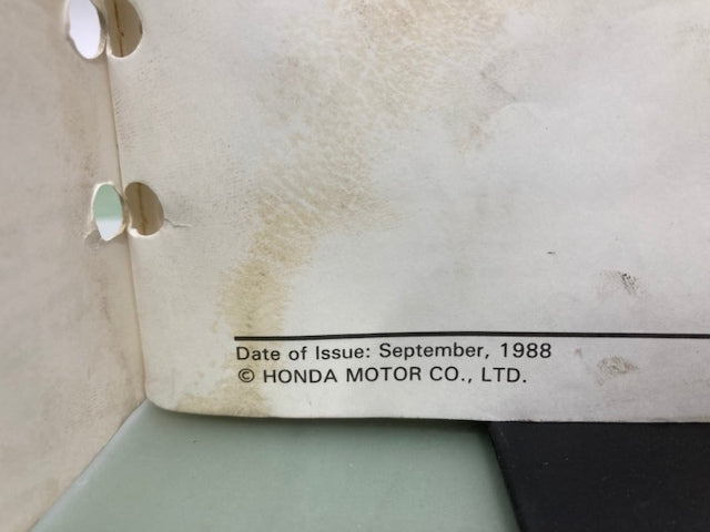 Honda 61MN402 CBR600F Service Manual '87-'90 Genuine