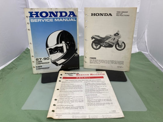 Honda 61MN402 CBR600F Service Manual '87-'90 Genuine