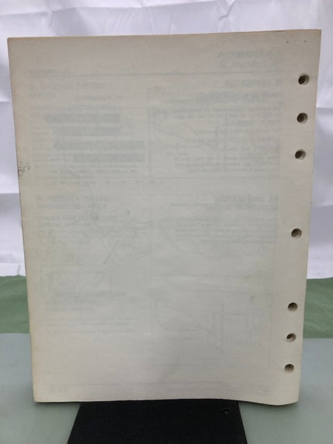 Honda 6143606 XL100S/XR100 Shop Manual '79-'85 Genuine