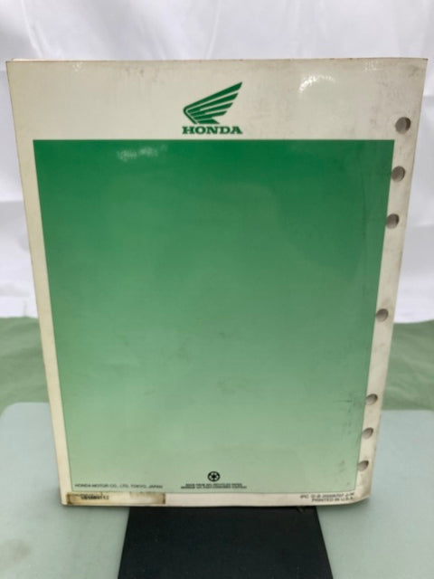 Honda 61MN112 XR600R Service Manual '88-'00 Genuine
