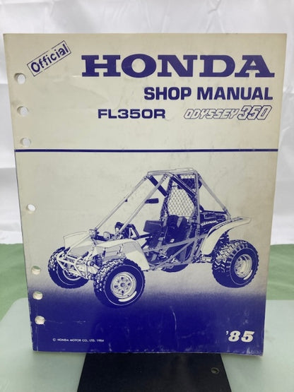 Honda 61VM000 FL350R Odyssey 350 Shop Manual '85 Genuine
