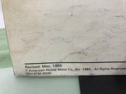 Honda 61VM000 FL350R Odyssey 350 Shop Manual '85 Genuine