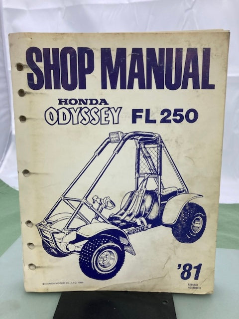 Honda 6295002 FL250 Odyssey 250 Shop Manual '81 Genuine