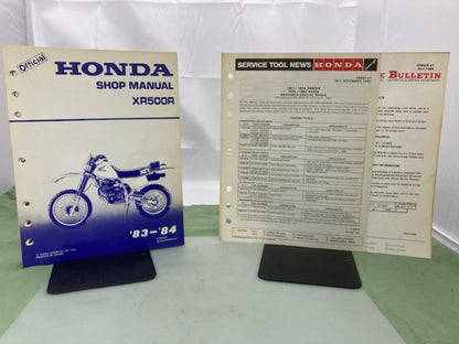 Honda 61MG301 XR500R Shop Manual '83-'84 Genuine
