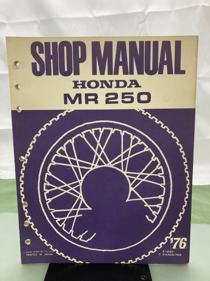 Honda 6139501 MR 250 MR250 Shop Manual '76 Genuine