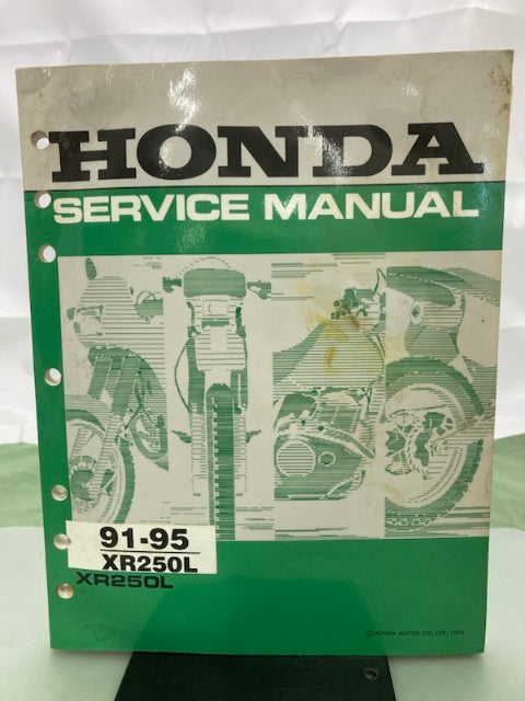 Honda 61KV603 XR250L Manual '91-95 Genuine
