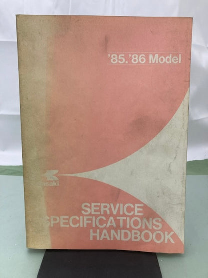 Kawasaki 99926-1010-01 Service Specifications Handbook '85-'86 Model Genuine