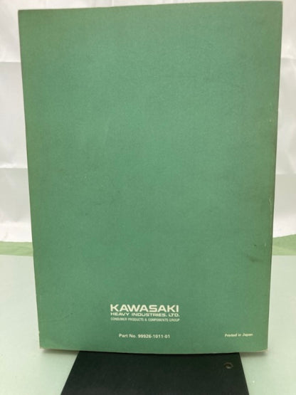 Kawasaki 99926-1011-01 Service Specifications Handbook '86-'87 Model Genuine