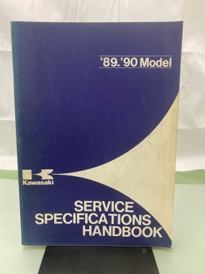 Kawasaki 99926-1016-01 Service Specifications Handbook '89-'90 Model Genuine