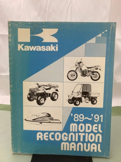 Kawasaki 99930-1005-01 Model Recognition Manual '89-'91 Genuine