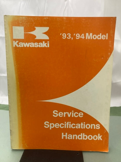 Kawasaki 99926-1024-01 Service Specifications Handbook '93-'94 Model Genuine