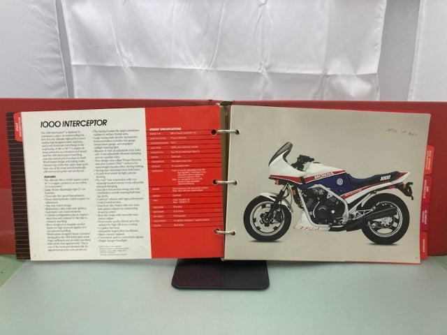 Honda Redbook Motorcycle & ATV Dealer Model Guide w/ Spec Sheets 1984 Genuine
