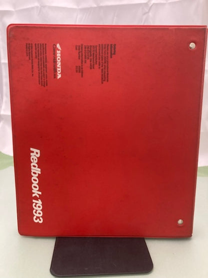 Honda Redbook Motorcycle & ATV Dealer Model Guide w/ Spec Sheets 1993 Genuine