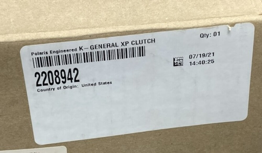 Polaris 2208942 K-General Xp Clutch Kit New Genuine