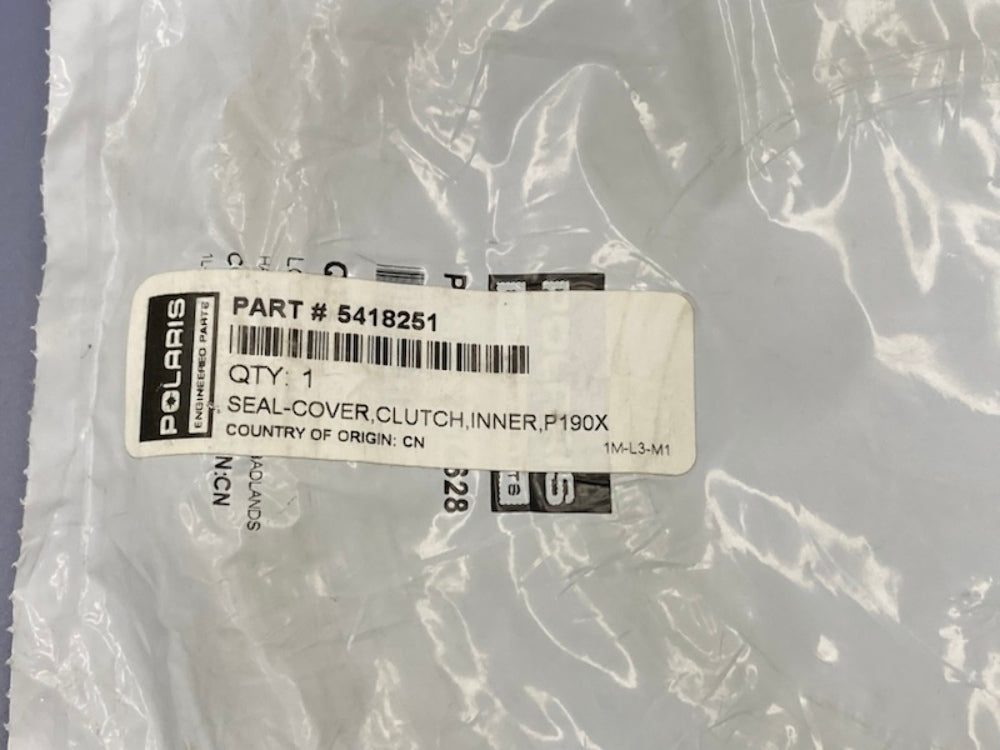 Polaris 5418251 Seal-Cover, Clutch, Inner, P190x New Genuine