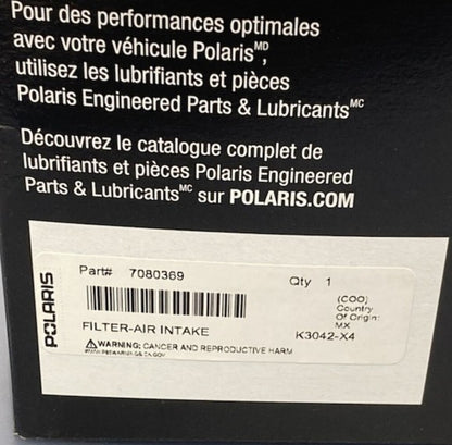 Polaris 7080369 Filter, Air New Genuine