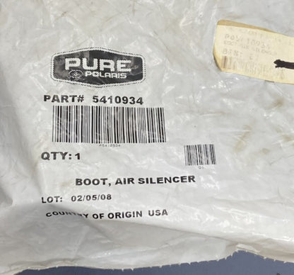 Polaris 5410934 Boot, Air, Silencer New Genuine