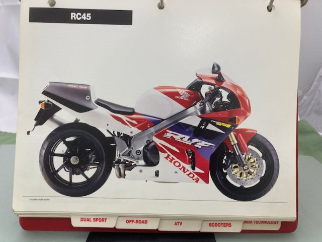 Honda Redbook Motorcycle & ATV Dealer Model Guide w/ Spec Sheets 1994 Genuine