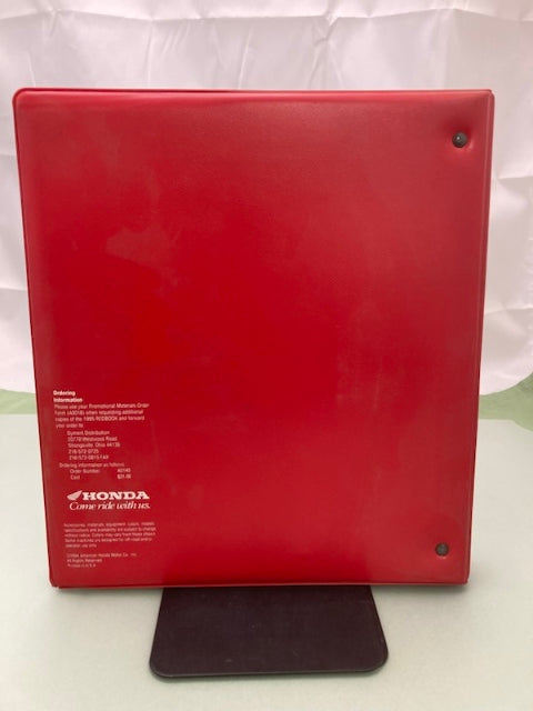 Honda Redbook Motorcycle & ATV Dealer Model Guide w/ Spec Sheets 1995 Genuine