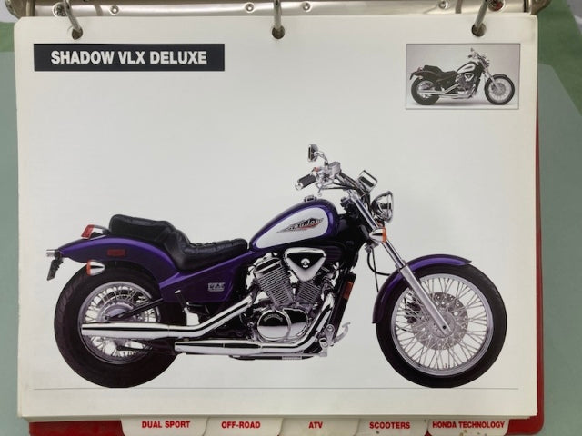 Honda Redbook Motorcycle & ATV Dealer Model Guide w/ Spec Sheets 1995 Genuine