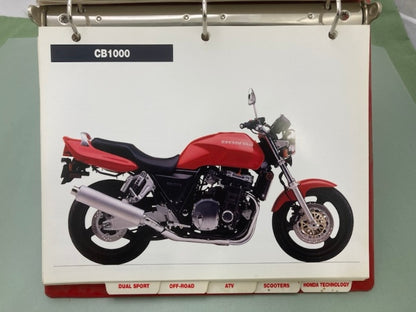 Honda Redbook Motorcycle & ATV Dealer Model Guide w/ Spec Sheets 1995 Genuine
