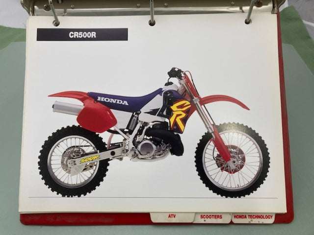 Honda Redbook Motorcycle & ATV Dealer Model Guide w/ Spec Sheets 1995 Genuine