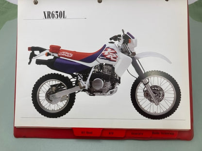 Honda Redbook Motorcycle & ATV Dealer Model Guide w/ Spec Sheets 1996 Genuine